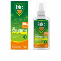 Spray z filtrem do opalania Relec 2 w 1 Citronella 100 ml Spf 50