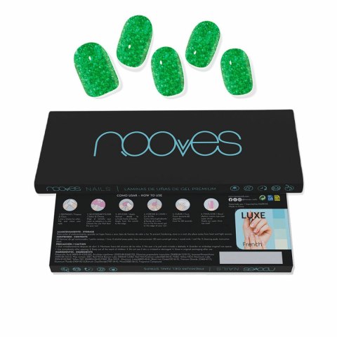 Gel Nail Foils Nooves Glitter green (20 Sztuk)