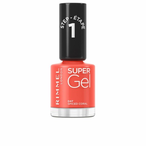 Lakier do paznokci Rimmel London Super Gel Nº 047 Spiced coral Nº 047-Spiced Coral 12 ml