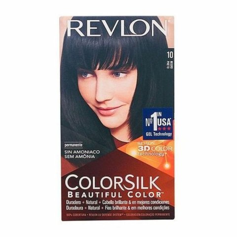 Farba bez Amoniaku Revlon Colorsilk Nº 10-Negro (1 Sztuk)