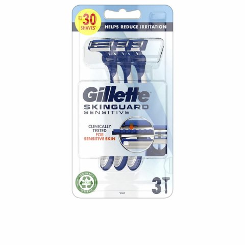 Jednorazowe Maszynki do Golenia Gillette SKINGUARD SENSITIVE (3 Sztuk)