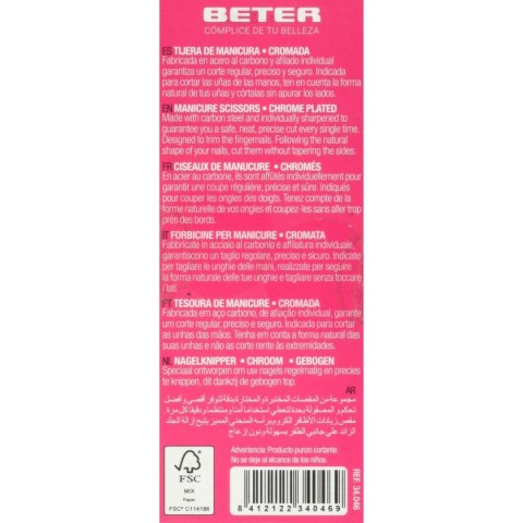 Nożyczki do Paznokci Beter Tijeras Krzywa