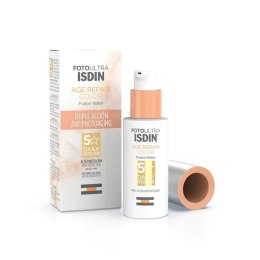 Ochrona przeciwsłoneczna z kolorem Isdin Fusion Water Magic Repair Spf 50 50 ml