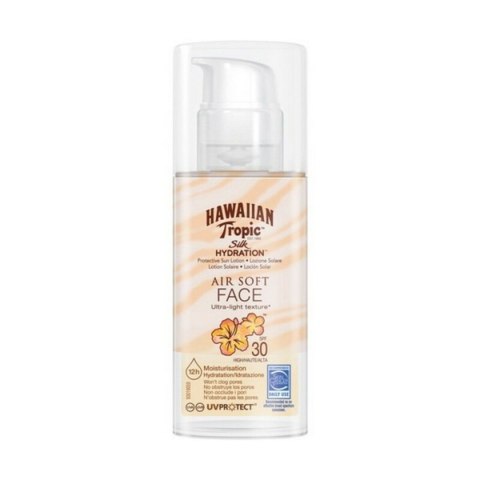 Krem Przeciwsłoneczny do Twarzy Silk Air Soft Hawaiian Tropic Silk Air Soft Face Spf 30 50 ml Spf 30