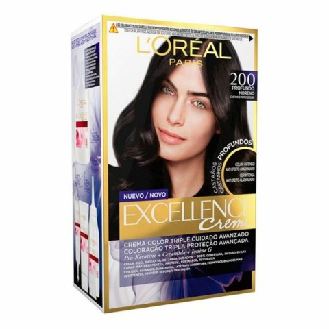 Trwała Koloryzacja Excellence Brunette L'Oreal Professionnel Paris - 100 - true black