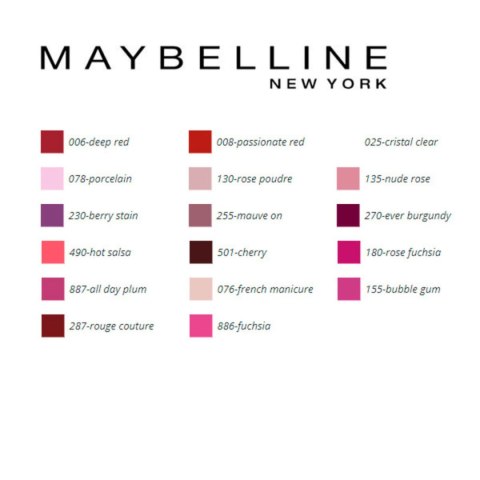 Lakier do paznokci Forever Strong Maybelline - 501 - cherry