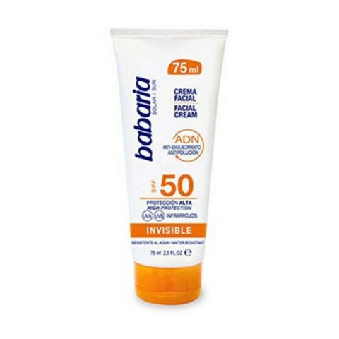 Krem Przeciwsłoneczny do Twarzy SOLAR ADN INVISIBLE Babaria Solar Adn Invisible Spf 50 (75 ml) 75 ml Spf 50