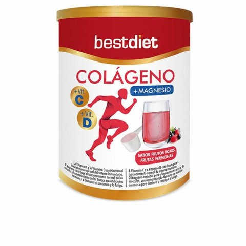 Kolagen Best Diet Colágeno Con Magnesio En Polvo 250 g Magnez Pudry Czerwone jagody