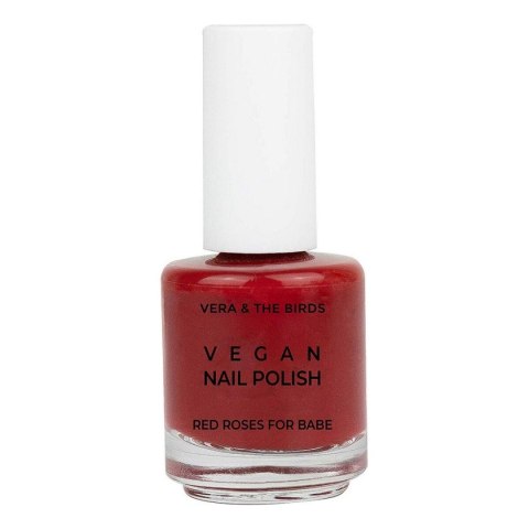 Lakier do paznokci Vegan Nail Polish Vera & The Birds Red Roses for Babe (14 ml)