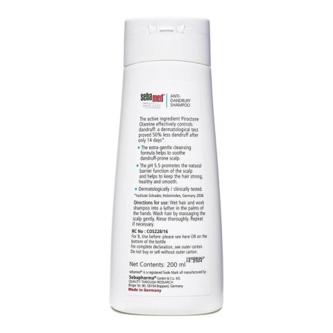 Szampon Przeciwłupieżowy Sebamed Cuidado Capilar 200 ml