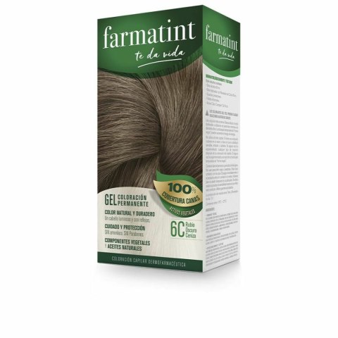 Trwała Koloryzacja Farmatint 380234 6c-Rubio Oscuro Ceniza N 6c-Rubio Oscuro Ceniza Żel (5 Sztuk)