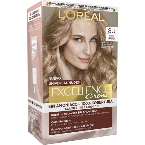 Trwała Koloryzacja L'Oréal Paris Excellence Nº 8.0-rubio claro