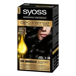 Trwała Koloryzacja Syoss Olio Intense Bez amoniaku Nº 1,10 Czarny Intensywnie