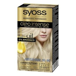 Trwała Koloryzacja Syoss Olio Intense Bez amoniaku Nº 10,50 Popielaty Jasny Blond