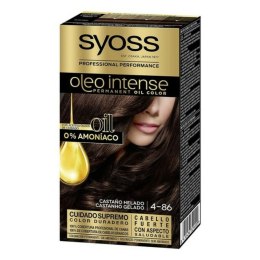 Trwała Koloryzacja Syoss Olio Intense Bez amoniaku Nº 4,86 Mroźny Szatyn