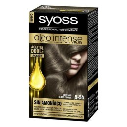 Trwała Koloryzacja Syoss Olio Intense Bez amoniaku Nº 5,54 Jasny Kasztan Popiół