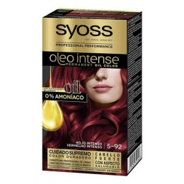 Trwała Koloryzacja Syoss Olio Intense Bez amoniaku Nº 5,92 Intensywny Rudy