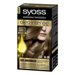 Trwała Koloryzacja Syoss Olio Intense Bez amoniaku Nº 6,10 Ciemny Blond