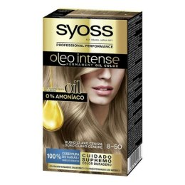 Trwała Koloryzacja Syoss Olio Intense Bez amoniaku Nº 8,50 Popielaty Jasny Blond