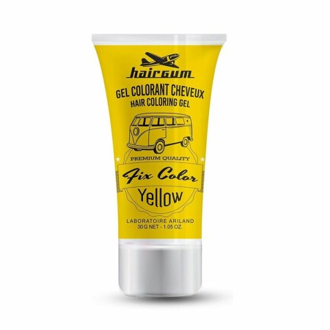 Nietrwała Koloryzacja Hairgum Fix Color Żółty 30 ml Żel utrwalający