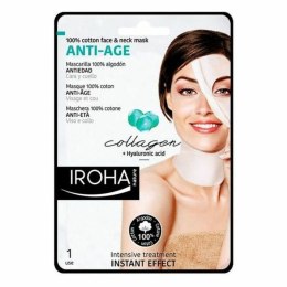 Przeciwstarzeniowa Maseczka Rewitalizująca Cotton Face & Neck Iroha Cotton Face Neck Mask (1 Sztuk)