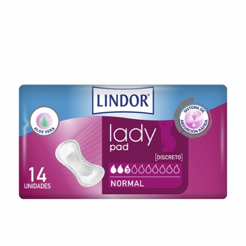 Podpaski Normal bez Skrzydełek Lindor Lady Pad 14 Sztuk