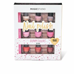 Zestaw Do Makijażu Magic Studio Beauty Colors Nail Polish lakier do paznokci 9 Części