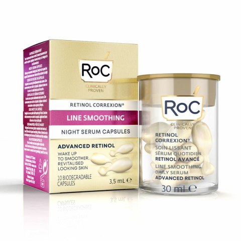 Serum na Noc Roc Line Smoothing 3,5 ml x 10 Zmiękczacz Kapsułki