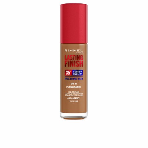 Kremowy podkład do makijażu Rimmel London Lasting Finish Nº 450 Caramel Spf 20 30 ml