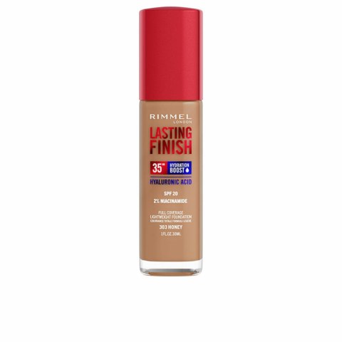 Płynny Podkład do Twarzy Rimmel London Lasting Finish Nº 303 Honey Nº 303-Honey Spf 20 30 ml