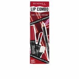 Zestaw Do Makijażu Rimmel London Lip Combo 3 Części Ruby Goals