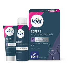 Zestaw do Golenia Veet Expert Usuwanie włosów Linia bikini/Strefy intymne 2 Części