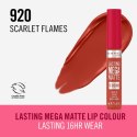 Pomadka w płynie Rimmel London Lasting Mega Matte Nº 920 Scarlet Flames Nº 920-Scarlet Flames 7,4 ml