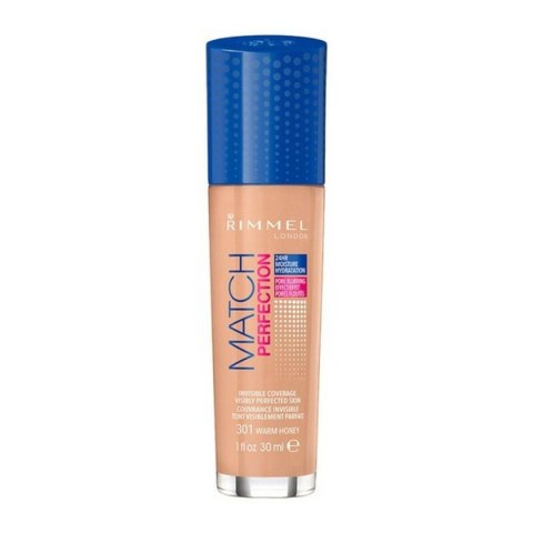Płynny Podkład do Twarzy Match Perfection Rimmel London (30 ml) - 102 - light nude 30 ml
