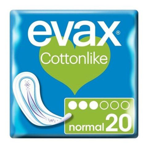 Podpaski Normal bez Skrzydełek Evax Cottonlike (20 uds) 20 Sztuk