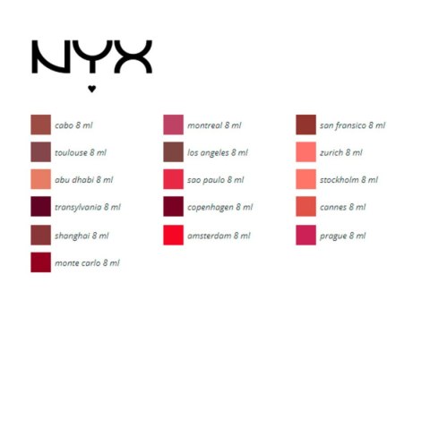 Pomadki Soft Matte NYX (8 ml) - transylvania 8 ml