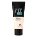 Płynny Podkład do Twarzy Fit Me! Maybelline (30 ml) (30 ml) - 101-true ivory 30 ml