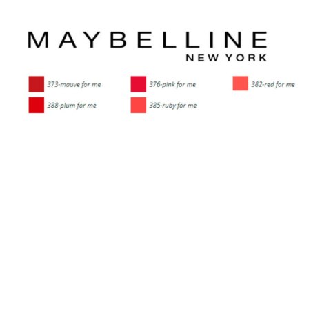 Pomadki Color Sensational Maybelline (22 g) - 382-red for me