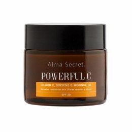 Krem Rozświetlający Alma Secret Powerful C Przeciwstarzeniowy Pomarańczowy SPF 30 (50 ml)