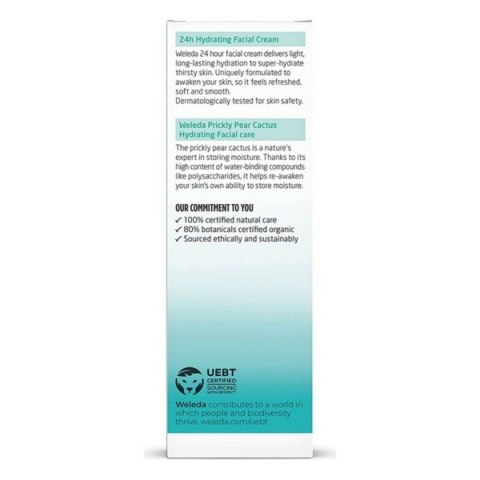 Nawilżający krem do twarzy Cactus Opuntia 24h Weleda (30 ml)