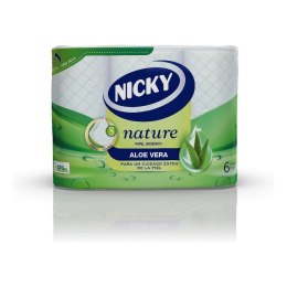 Papier Toaletowy Nature Aloe Vera Nicky Nature Aloe Vera (6 uds)