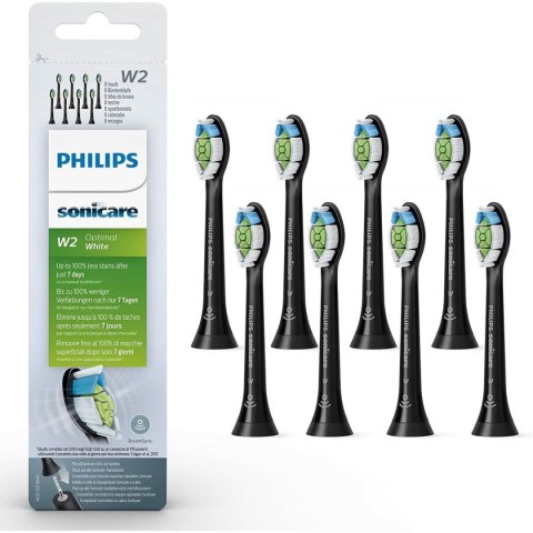 Główka do Szczoteczki do Zębów Sonicare W2 Optimal Philips HX6068/13 Czarny 8 Sztuk