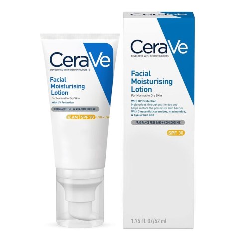 Lotion Nawilżający do Twarzy CeraVe Moisturising 52 ml Spf 30