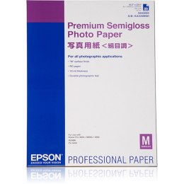 Pakiet tuszu i papieru fotograficznego Epson Premium Semigloss Photo Paper, DIN A2, 250 g 25 Kartki (1 Sztuk)