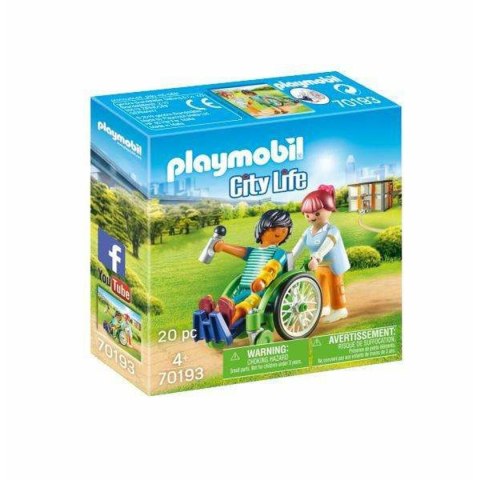 Playset Playmobil City Life Patient in Wheelchair 20 Części