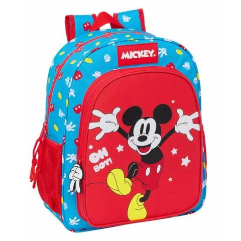 Plecak szkolny Mickey Mouse Fantastic Niebieski Czerwony 32 x 38 x 12 cm