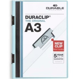 Folder z teczkami Durable Duraclip 60 Niebieski Przezroczysty A3 (10 Sztuk)