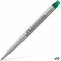 Mazaki Faber-Castell Multimark 1524 Kolor Zielony (10 Sztuk)
