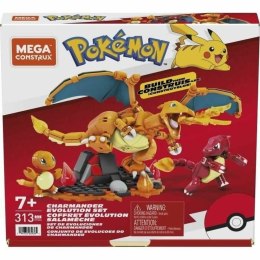 Zestaw do budowania Megablocks Charmander Charmilion Charizard Pokémon 300 Części