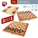 Plansza do Gry w Szachy i Warcaby Colorbaby Backgammon Drewno (6 Sztuk)